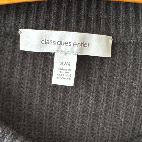Classics Entier Black Ribbed Knit Shawl/Cardigan - Picture 2 of 12